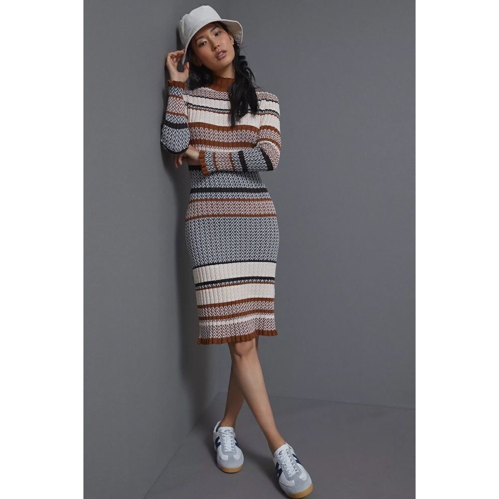 Anthropologie- Acacia Sweater Midi Dress by CISTAR NEW YORK